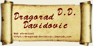 Dragorad Davidović vizit kartica